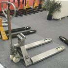 Stainless Steel Pallet Jack With Weight Scale Washdown Weighing Pallet Jack