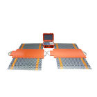 Electronic 15m Portable Trailer Weighbridge 10mm Tread Plate Deck