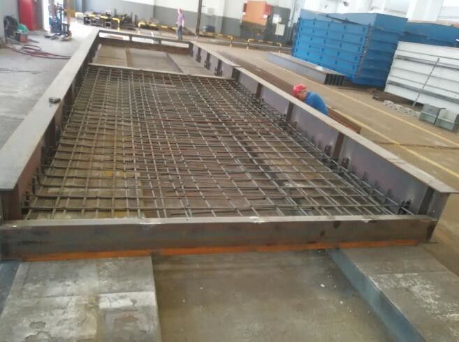 Concrete Platform Truck Scale Weighbridge / 3×10M 150 Ton Heavy Duty Weighing Scale