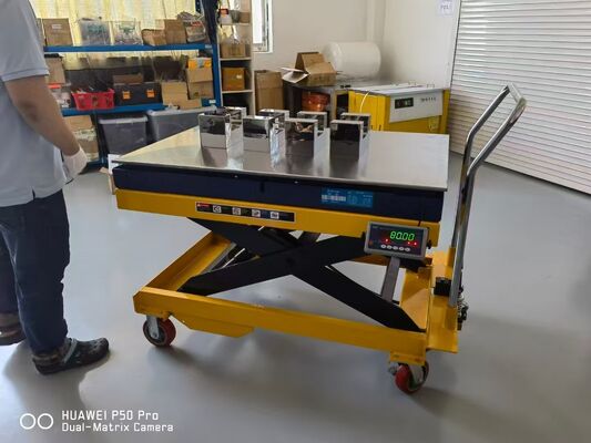 2000kg Capacity Hydraulic Weighing Platform with 1500 x 1200mm Table Lifter Scale for Industrial Lift Table