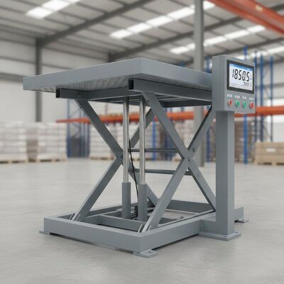 2000kg Capacity Hydraulic Weighing Platform with 1500 x 1200mm Table Lifter Scale for Industrial Lift Table