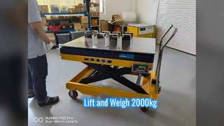 SMARTWEIGH 2000kg Hydraulic Lift Table Scale Industrial